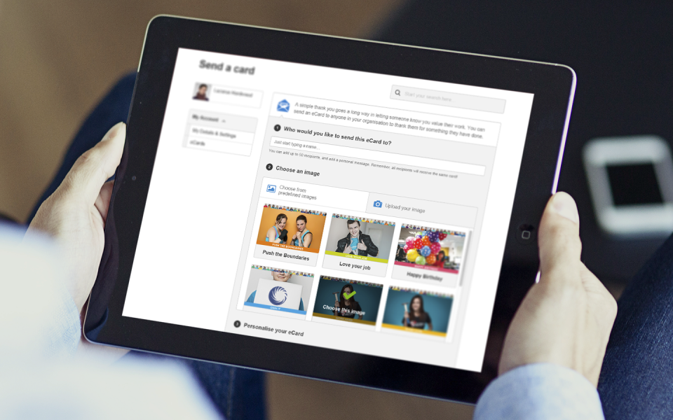 screenshot of Reward Gateway